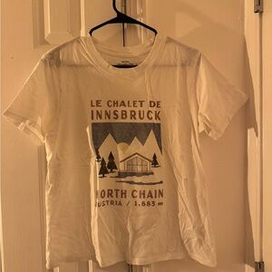 Abercrombie & Fitch White Graphic Tee